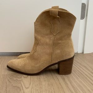 ZARA Suede cowboy boots